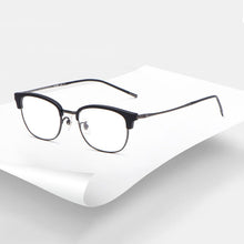 Load image into Gallery viewer, Full Rim Pure Titanium Frame Eyewears For Man and Woman  Handmade Classic Browline Myopia Spectacles