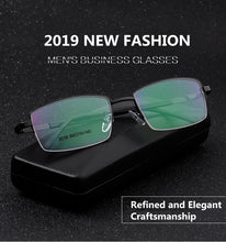 Load image into Gallery viewer, Full Rim Titanium Alloy Thick Gold Plating Eyeglasses Frame for Men Optical Glasses Frame Prescription Eyewear Spectacles