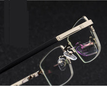 Load image into Gallery viewer, Full Rim Titanium Alloy Thick Gold Plating Eyeglasses Frame for Men Optical Glasses Frame Prescription Eyewear Spectacles