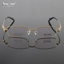 Load image into Gallery viewer, Full Rimless Eyeglasses Frame Men Women Pure Titanium Eyeglasses Frames Rui Hao Eyewear Brand Optical Spectacles 9867