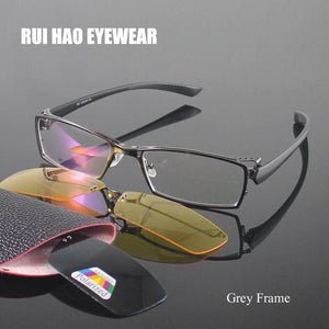 Full Rimless Eyeglasses Frames Optical Eyewear Frame Men Women Spectacles Polarized Sunglasses Clip on Night Vision Glasses