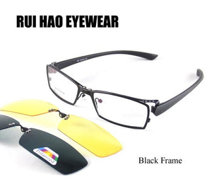 Full Rimless Eyeglasses Frames Optical Eyewear Frame Men Women Spectacles Polarized Sunglasses Clip on Night Vision Glasses