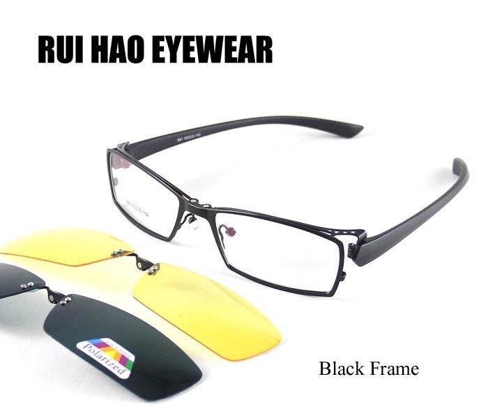 Full Rimless Eyeglasses Frames Optical Eyewear Frame Men Women Spectacles Polarized Sunglasses Clip on Night Vision Glasses