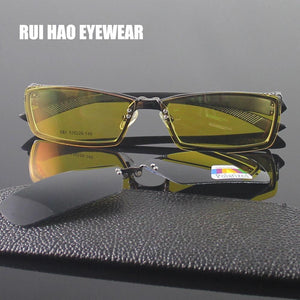 Full Rimless Eyeglasses Frames Optical Eyewear Frame Men Women Spectacles Polarized Sunglasses Clip on Night Vision Glasses