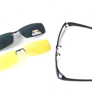 Full Rimless Eyeglasses Frames Optical Eyewear Frame Men Women Spectacles Polarized Sunglasses Clip on Night Vision Glasses