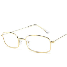 Load image into Gallery viewer, Full alloy frame rectangular small sunglasses red eye sun glasses men women UV400 retro metal vintage brand design 2023 eyewear