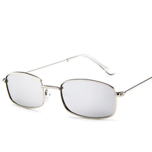 Load image into Gallery viewer, Full alloy frame rectangular small sunglasses red eye sun glasses men women UV400 retro metal vintage brand design 2023 eyewear