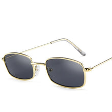 Load image into Gallery viewer, Full alloy frame rectangular small sunglasses red eye sun glasses men women UV400 retro metal vintage brand design 2023 eyewear