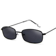 Load image into Gallery viewer, Full alloy frame rectangular small sunglasses red eye sun glasses men women UV400 retro metal vintage brand design 2023 eyewear