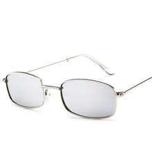 Load image into Gallery viewer, Full alloy frame rectangular small sunglasses red eye sun glasses men women UV400 retro metal vintage brand design 2023 eyewear