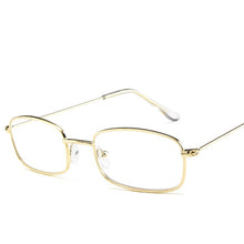 Load image into Gallery viewer, Full alloy frame rectangular small sunglasses red eye sun glasses men women UV400 retro metal vintage brand design 2023 eyewear