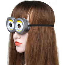 Load image into Gallery viewer, Funny Decorative Minions Cosplay Costume Glasses Party Props 3D Circular Glass Birthday Party Supplies Decoration