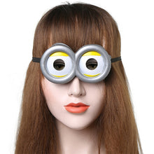 Load image into Gallery viewer, Funny Decorative Minions Cosplay Costume Glasses Party Props 3D Circular Glass Birthday Party Supplies Decoration