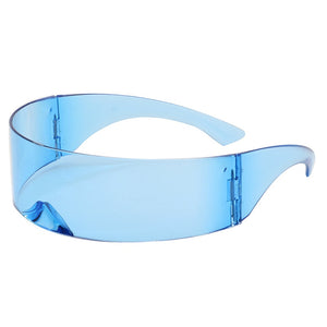 Funny Futuristic Wrap Sunglasses Costume Sunglasses Mask Novelty Glasses Halloween Party Ring Decoration Glasses