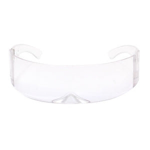 Funny Futuristic Wrap Sunglasses Costume Sunglasses Mask Novelty Glasses Halloween Party Ring Decoration Glasses
