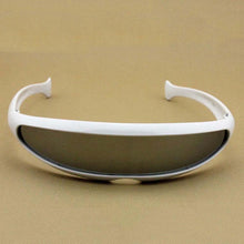 Carica l'immagine nel visualizzatore di Gallery, Futuristico Narrow Cyclops Visiera Occhiali da sole Occhiali laser UV400 Personalità Lenti a specchio Costume Occhiali Occhiali Occhiali da uomo