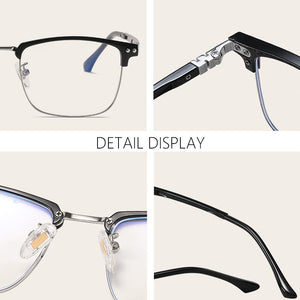 GANGSHA Computer Glasses Frame Square Eyeglasses ULTEM Anti Blue Light Eyewear Prescription For Women Men Oculos de grau 52016
