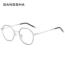 Load image into Gallery viewer, Gold Computer Glasses Frame Women Alloy Polygon Anti Blue Light Eyeglass Frames Fashion Myopia Prescription Eyewear 8005