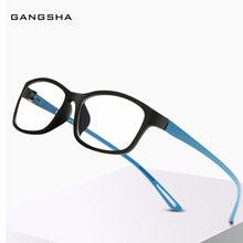 Load image into Gallery viewer, GANGSHA Square Computer Glasses Frame Unisex Retro Eyeglass Frame Anti Blue Light Optical Myopia Prescription Eyewear 13017