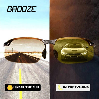 GAOOZE 2023 Polarized Photochromic Sunglasses Men Glasses for Drivers Day Night Vision Goggles Oval Driving GlassesYellow Oculos