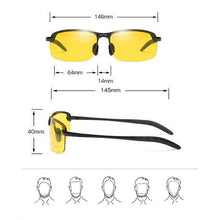 Load image into Gallery viewer, GAOOZE 2023 Polarized Photochromic Sunglasses Men Glasses for Drivers Day Night Vision Goggles Oval Driving GlassesYellow Oculos