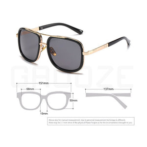 GAOOZE  Square Sunglasses Male Brand Design Square Sunglasses Men's Anti-glare Glasses Hip Hop Blue Glasses LXD395