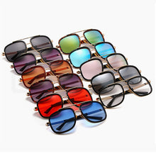 Load image into Gallery viewer, GAOOZE  Square Sunglasses Male Brand Design Square Sunglasses Men&#39;s Anti-glare Glasses Hip Hop Blue Glasses LXD395