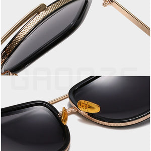 GAOOZE  Square Sunglasses Male Brand Design Square Sunglasses Men's Anti-glare Glasses Hip Hop Blue Glasses LXD395