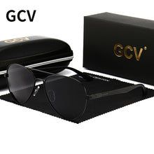 Load image into Gallery viewer, GCV 2023 Trend Quality Titanium Alloy Men&#39;s Sunglasses Polarized Sun Glasses Women Pilot Mirror Eyewear Oculos De Sol
