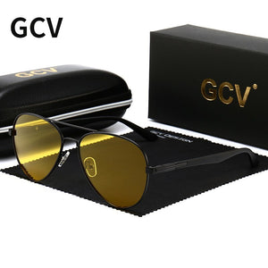 GCV 2023 Trend Quality Titanium Alloy Men's Sunglasses Polarized Sun Glasses Women Pilot Mirror Eyewear Oculos De Sol