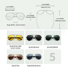 Load image into Gallery viewer, GCV 2023 Trend Quality Titanium Alloy Men&#39;s Sunglasses Polarized Sun Glasses Women Pilot Mirror Eyewear Oculos De Sol