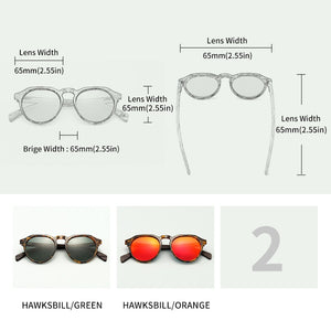 GCV Brand Advanced Walnut Wood Hawksbill Leopard Grain Frames Sunglasses Men Women Female Polarized  Delicate Wood UV400