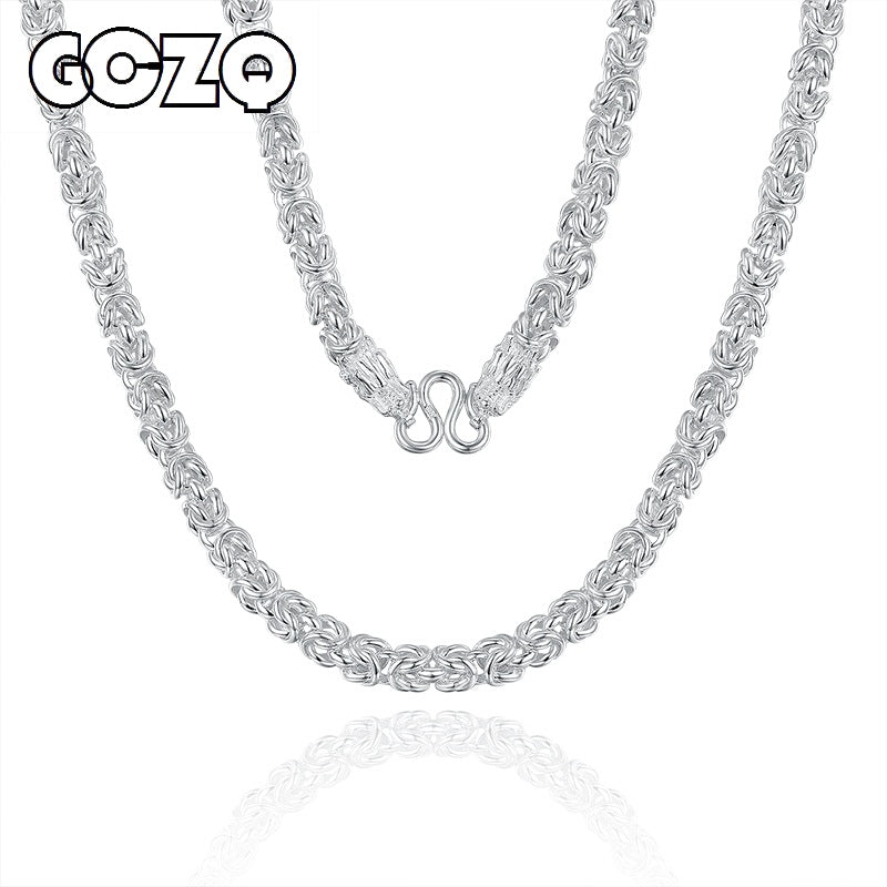 Dragonhead 999 Sterling Silver Necklaces Men Big Statment 100% S999 Solid Silver Chain Necklaces Dragon Head Jewelries
