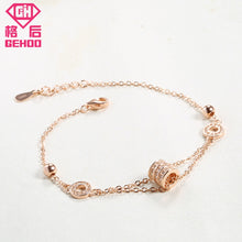 Load image into Gallery viewer, 2018 New 925 Sterling Silver Charm Chains Bracelets Simple Design Wedding Bangle for Woman Girl Nice Jewelry Gift Pulseira