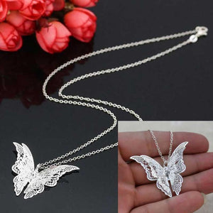 HOT Trendy Women Lovely Butterfly Pendant Chain Necklace Jewelry 4.20