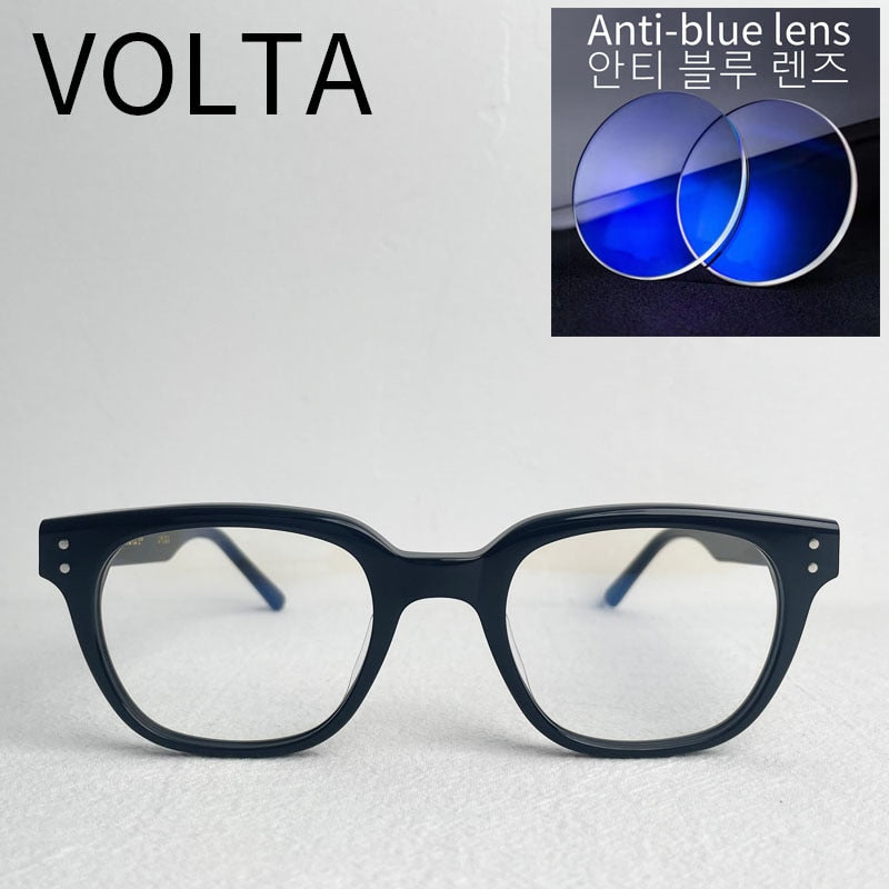 GENTLE MONSTER Eye Glasses Women For Men Reading Blue Light Blocking Prescription VOLTA Black Clear Acetate GM Eyeglasses Frames