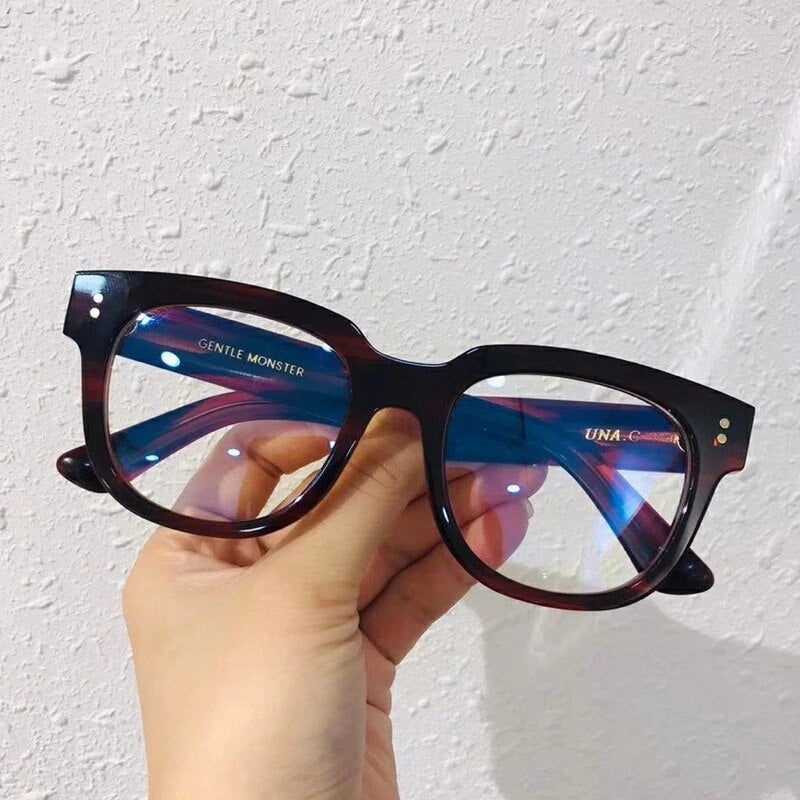 GENTLE MONSTER Glasses Frame Women Blue Light Blocking Prescription Designer Myopia UNA C Acetate Eyeglasses GM For Men