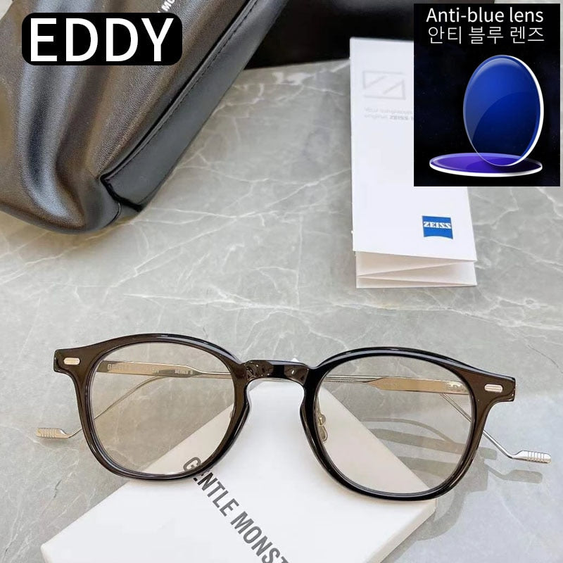 GENTLE MONSTER Sunglasses Glasses Frame Women Blue Light Blocking Prescription Designer Myopia EDDY Eyeglasses For Men