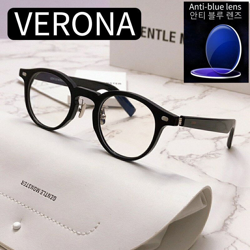 GENTLE MONSTER Sunglasses Glasses Frame Women Blue Light Blocking Prescription Designer Myopia VERONA Eyeglasses For Men