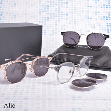 GENTLE With clip optical glasses frame women men  Eyeglasses frames  MONSTER Alio Women Men  Reading Myopia Prescription lens