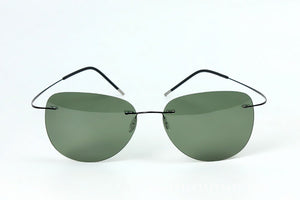 GENUINE Brand B Titanium Ultra light Rimless brown sunglasses Polarized NV Driving mens Sunglasses designer SPORT sun glasses
