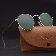 Load image into Gallery viewer, GLASS Lens UV 400 Small MEN WOMEN Sunglasses Gothic Steampunk Sunglasses Mens Womens Retro Small Vintage Round Eyewear Shades