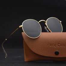 Load image into Gallery viewer, GLASS Lens UV 400 Small MEN WOMEN Sunglasses Gothic Steampunk Sunglasses Mens Womens Retro Small Vintage Round Eyewear Shades