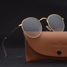 Load image into Gallery viewer, GLASS Lens UV 400 Small MEN WOMEN Sunglasses Gothic Steampunk Sunglasses Mens Womens Retro Small Vintage Round Eyewear Shades
