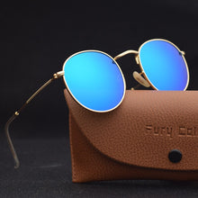Load image into Gallery viewer, GLASS Lens UV 400 Small MEN WOMEN Sunglasses Gothic Steampunk Sunglasses Mens Womens Retro Small Vintage Round Eyewear Shades