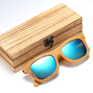 GM Brand Design Polarized Wooden Sunglasses Handmade Natural Bamboo Frame Eyewear S1725
