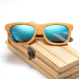 GM Brand Design Polarized Wooden Sunglasses Handmade Natural Bamboo Frame Eyewear S1725