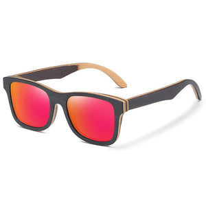 GM  Sunglasses Men Women Polarized Mirror UV400 Sun Glasses Full Frame Wood Shades Goggles Classic Handmade