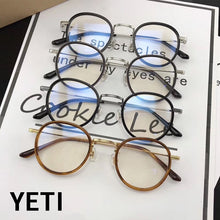 Load image into Gallery viewer, GM Glasses Collection  Square Round Retro  Popular Alloy Reading Blue Light Blocking GENTLE Men Woman Eyeglasses