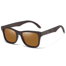 Load image into Gallery viewer, GM Handmade Natural Brown Wooden Sunglasses Women Men Brand Design Vintage Glasses Polarized Lens  1610BN